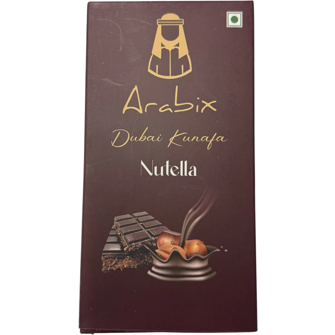Arabix Nutella Kunafa Dubai Chocolate XL Block - 7.4oz (210g) 3 Arabix Nutella Kunafa Dubai Chocolate XL Block - 7.4oz (210g)