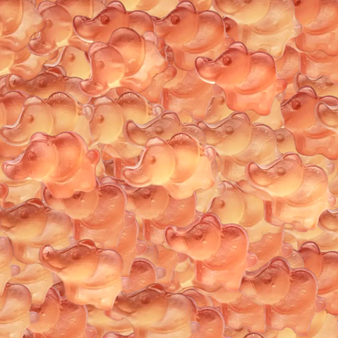 Pink Cherry Elephants (Belgian) 3 Pink Cherry Elephants (Belgian)