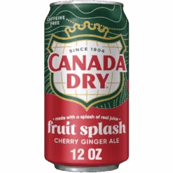 Canada Dry Fruit Splash Cherry Ginger Ale (Canada) - 12fl.oz (355ml)