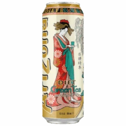 Arizona Diet Green Tea With Ginseng Can - 21.9oz (650ml)