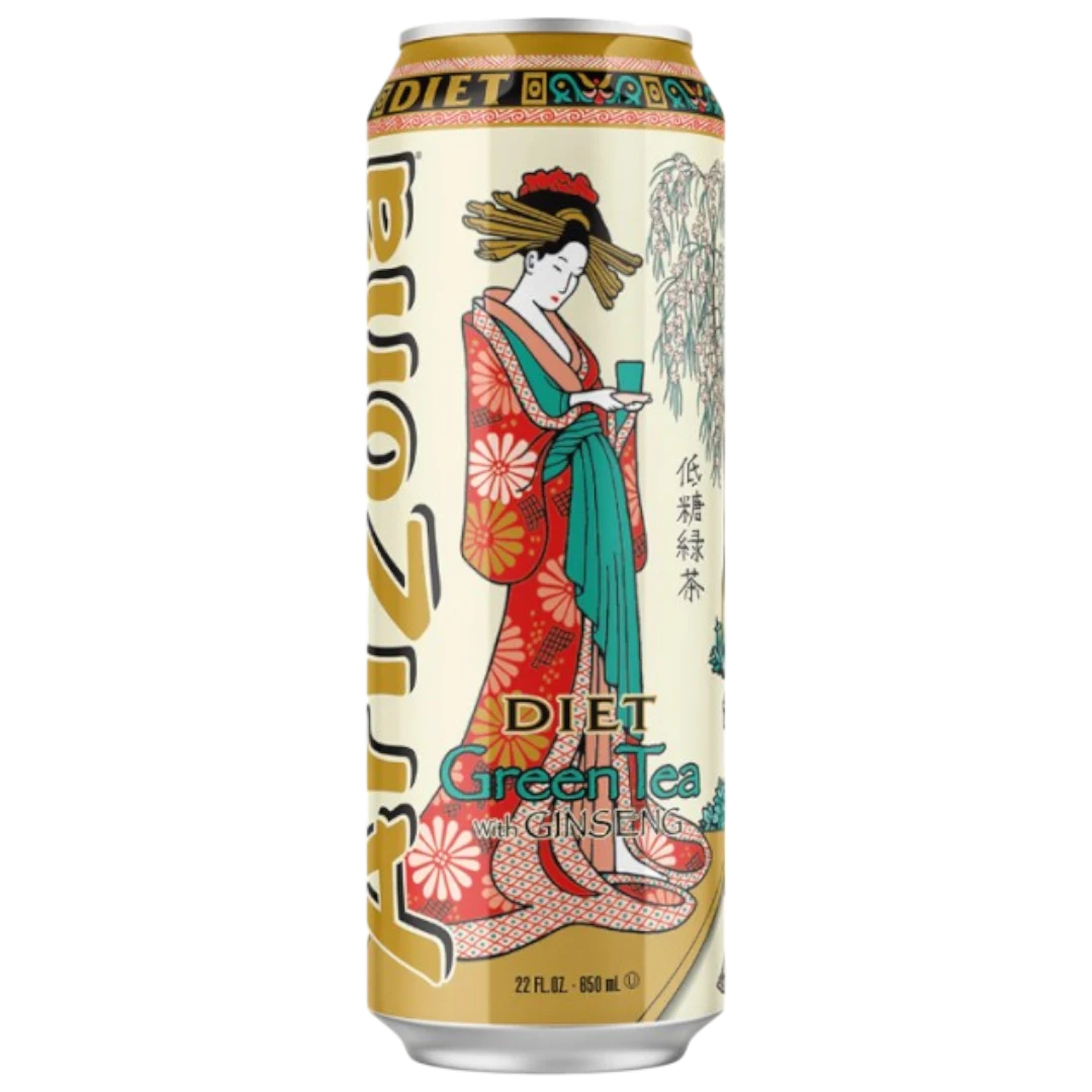 Arizona Diet Green Tea With Ginseng Can - 21.9oz (650ml) 3 Arizona Diet Green Tea With Ginseng Can - 21.9oz (650ml)