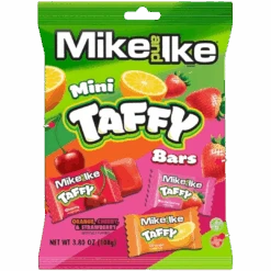 Mike & Ike Mini Taffy Bars Peg Bag - 3.8oz (108g)