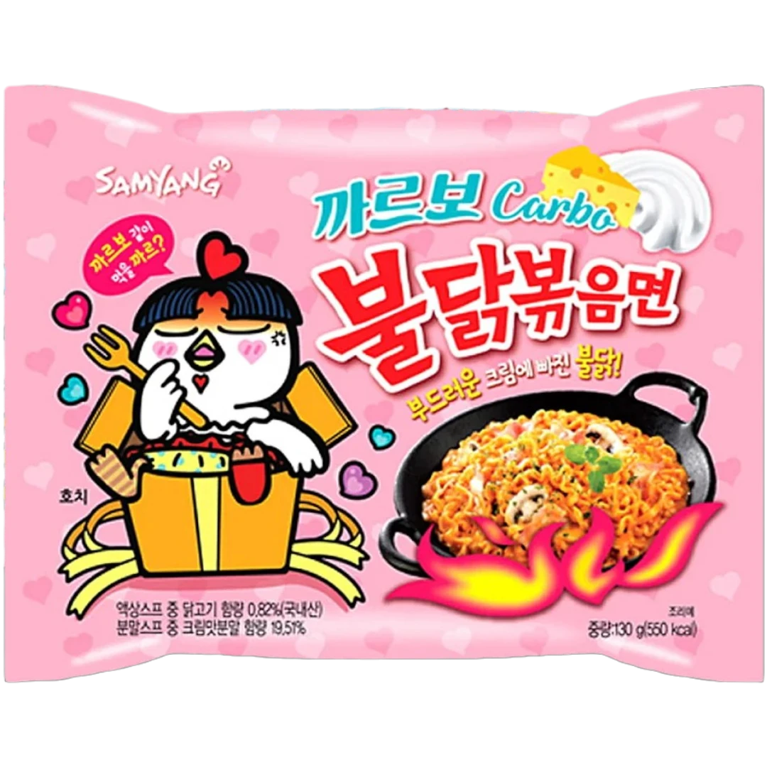 Samyang Buldak Carbonara Flavour Ramen - 4.6oz (130g) 3 Samyang Buldak Carbonara Flavour Ramen - 4.6oz (130g)