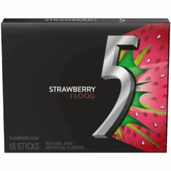 Wrigley's 5 Gum Strawberry Flood Sugar Free - 15 Sticks