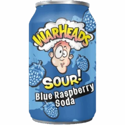 Warheads Sour! Blue Raspberry Soda - 11.1fl.oz (330ml)