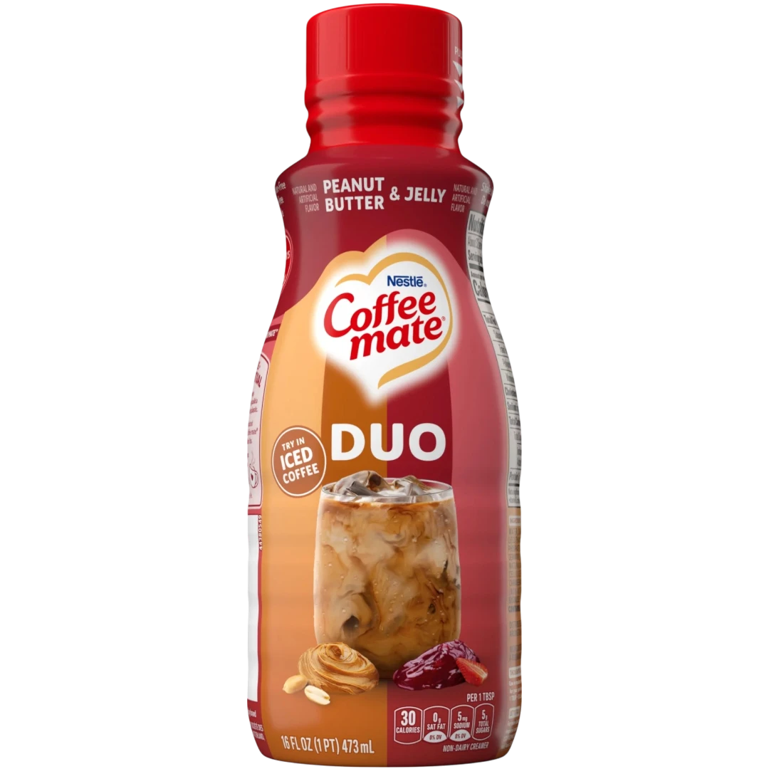 Coffee Mate Peanut Butter & Jelly Liquid Creamer - 16fl.oz (473ml) 3 Coffee Mate Peanut Butter & Jelly Liquid Creamer - 16fl.oz (473ml)