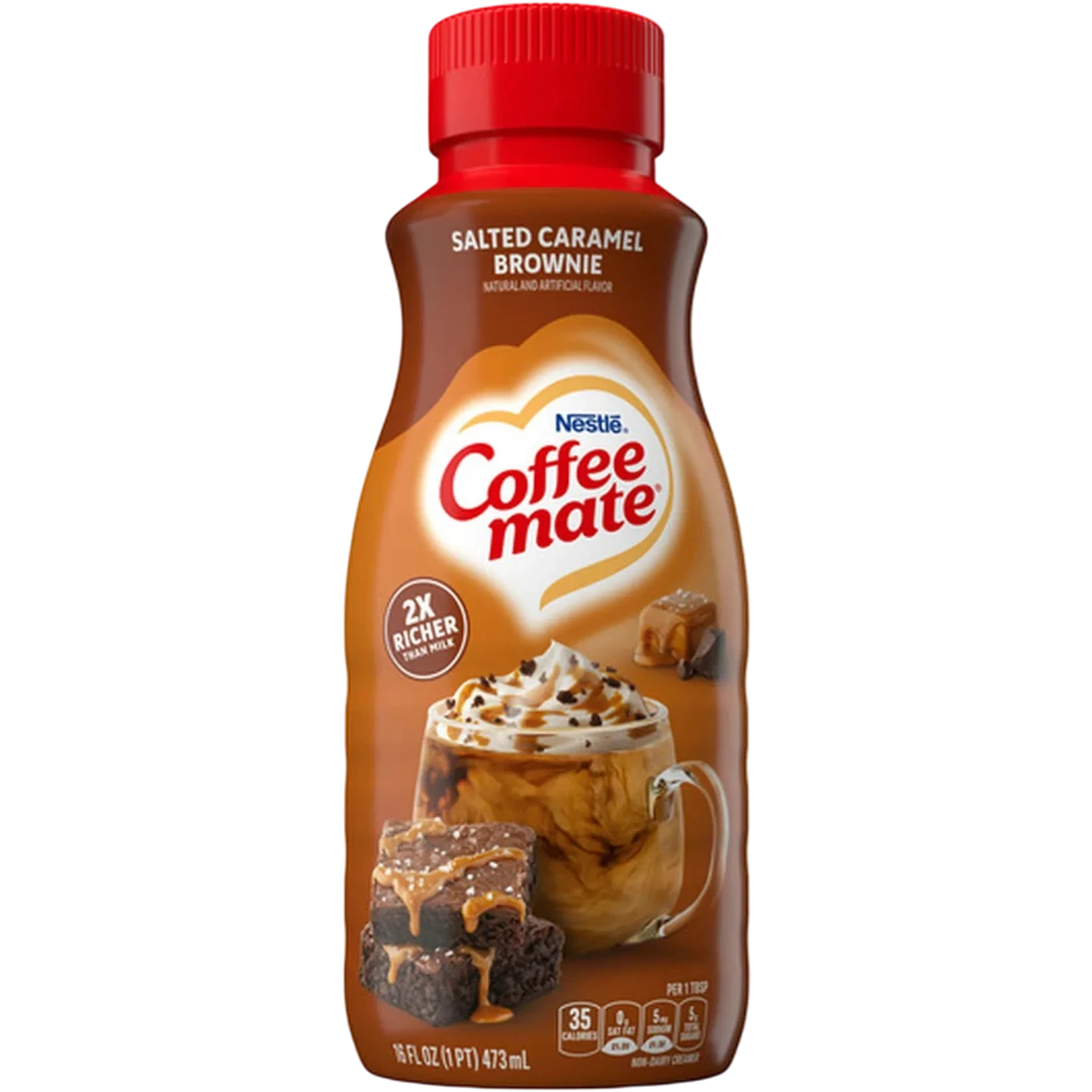 Coffee Mate Salted Caramel Brownie Liquid Creamer - 16fl.oz (473ml) 3 Coffee Mate Salted Caramel Brownie Liquid Creamer - 16fl.oz (473ml)