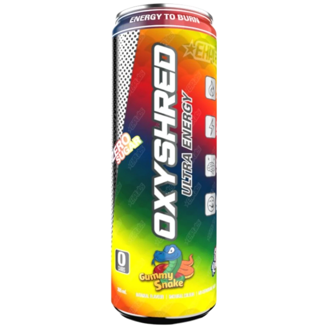 OxyShred Gummy Snake Flavour Ultra Energy Drink - 12fl.oz (355ml) 3 OxyShred Gummy Snake Flavour Ultra Energy Drink - 12fl.oz (355ml)