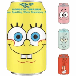 Spongebob Strawberry Mochi Ramune - 11.58fl.oz (330ml)