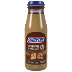 Snickers Victor Allen's Iced Coffee Glass Bottle- 13.69fl.oz (405ml)