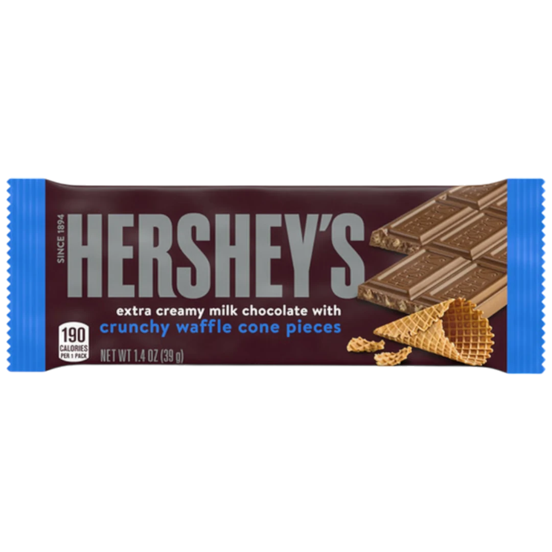 Hershey's Extra Creamy With Waffle Cone Pieces Chocolate Bar - 1.4oz (39g) 3 Hershey's Extra Creamy With Waffle Cone Pieces Chocolate Bar - 1.4oz (39g)