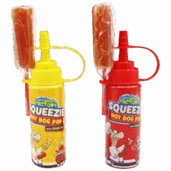 Crazy Candy Factory Squeezie Hot Dog Pop (SINGLE) - 2.82oz (80g)