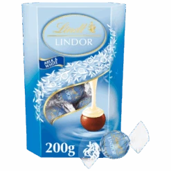 Lindt Lindor Milk & White Chocolate Truffles Box - 7.05oz (200g)