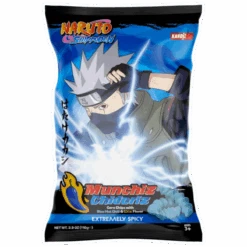 Naruto Munchiz Chidoriz Blue Hot Chilli & Lime Corn Twists - 3.9oz (110g)