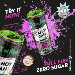 Rick And Morty Purple Potion #9 Candy Can Zero Sugar (Sweet Grape) - 11.15fl.oz (330ml) -Arizona Snack Shop PHOTOROOMTRANSPARENT Photoroom 355