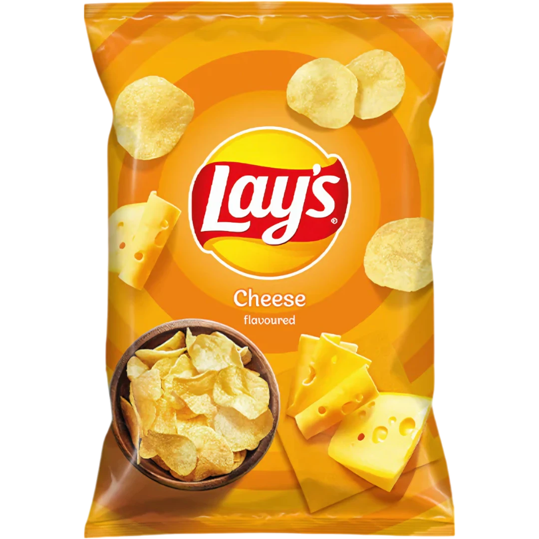 Lay's Cheese Flavoured Potato Chips (European) - 4.59oz (130g) 3 Lay's Cheese Flavoured Potato Chips (European) - 4.59oz (130g)