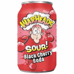 Warheads Sour! Black Cherry Soda - 12fl.oz (355ml)