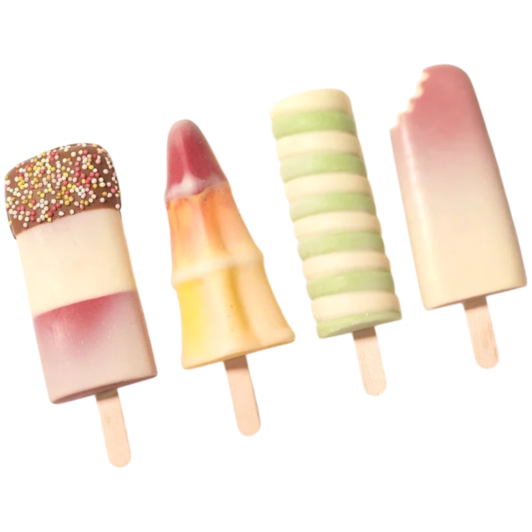 Handcrafted Belgian Chocolate Ice Lollies Gift Set - 6.52oz (185g) 4 Handcrafted Belgian Chocolate Ice Lollies Gift Set - 6.52oz (185g) - Image 2