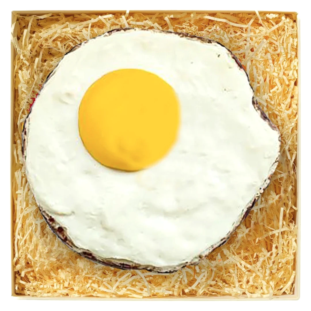 Handcrafted Belgian Chocolate Giant Fried Egg - 12.7oz (360g) 3 Handcrafted Belgian Chocolate Giant Fried Egg - 12.7oz (360g)