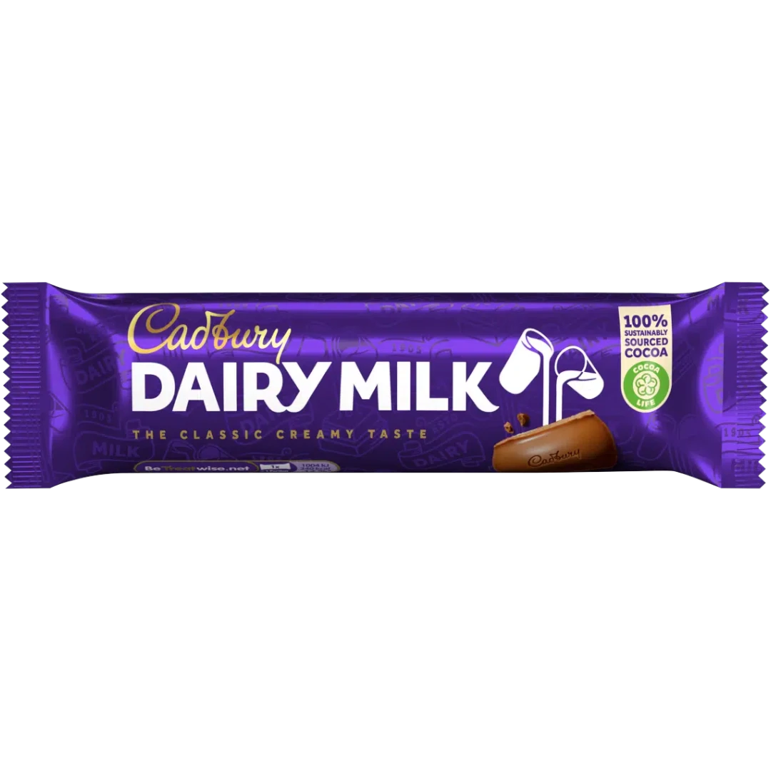 Cadbury Dairy Milk Chocolate Bar - 1.5oz (45g) 3 Cadbury Dairy Milk Chocolate Bar - 1.5oz (45g)