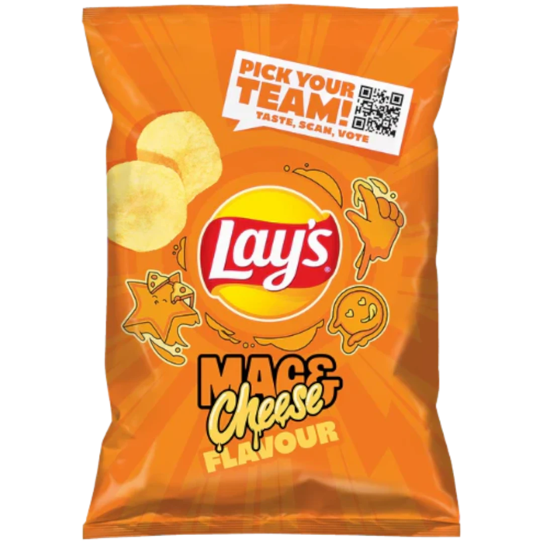 Lay's Mac & Cheese Flavoured Crisps (Germany) - 4.5oz (130g) 3 Lay's Mac & Cheese Flavoured Crisps (Germany) - 4.5oz (130g)