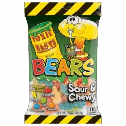 Toxic Waste Sour Gummy Bears Peg Bag - 5oz (143g)