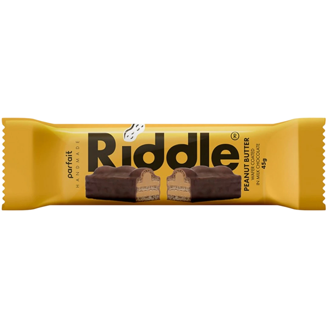Parfait Riddle Peanut Butter Wafer Bar (Greece) - 1.59oz (45g) 3 Parfait Riddle Peanut Butter Wafer Bar (Greece) - 1.59oz (45g)