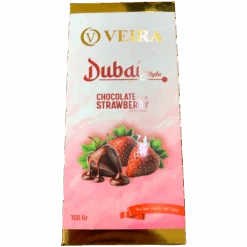 Veira Dubai Strawberry Cream Milk Chocolate Block - 3.5oz (100g)