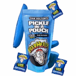 Van Holten's Extreme Sour Blue Raspberry Warheads Pickle Pickle In-a-Pouch