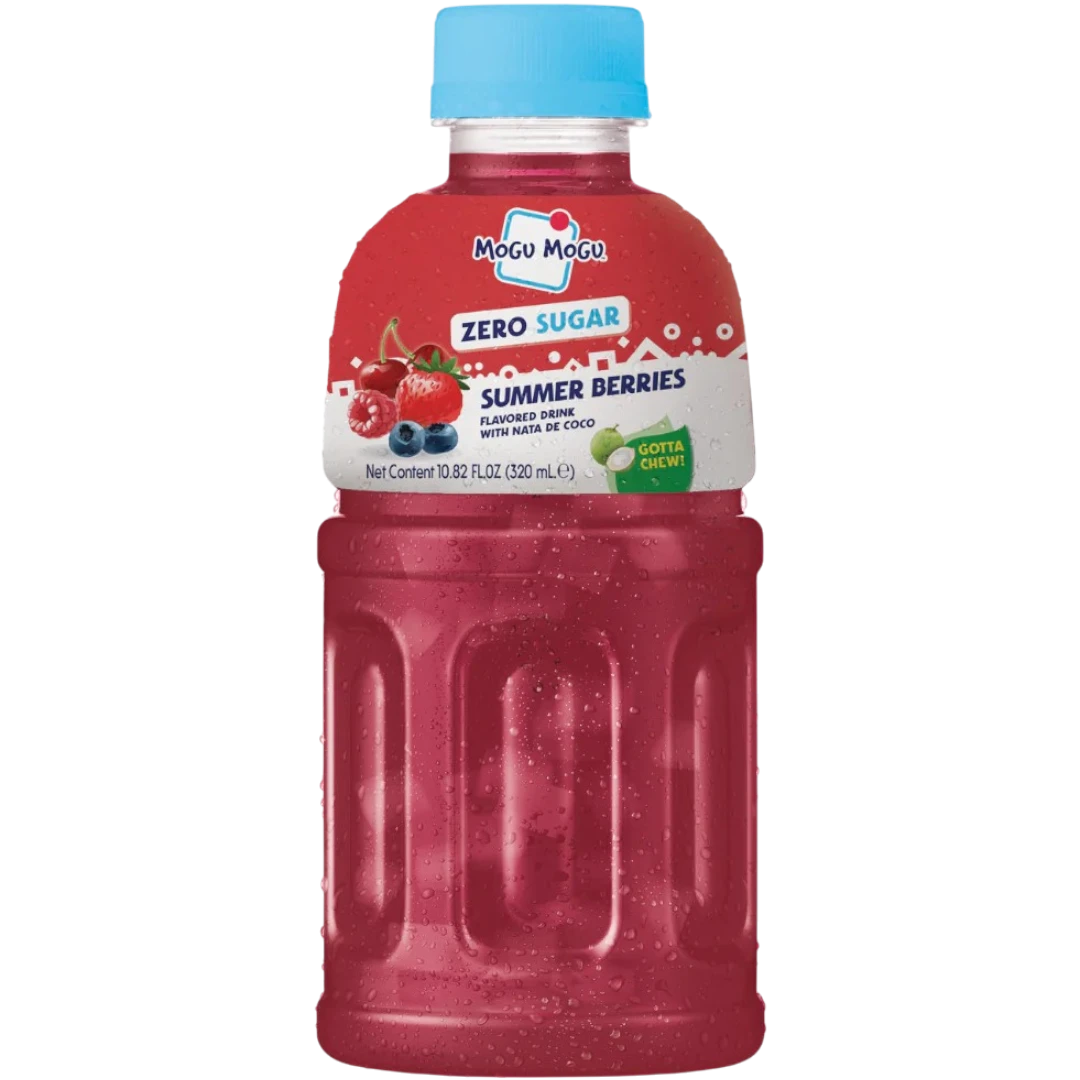 Mogu Mogu Summer Berries Flavoured Zero Sugar Drink With Nata De Coco - 10.8fl.oz (320ml) 3 Mogu Mogu Summer Berries Flavoured Zero Sugar Drink With Nata De Coco - 10.8fl.oz (320ml)