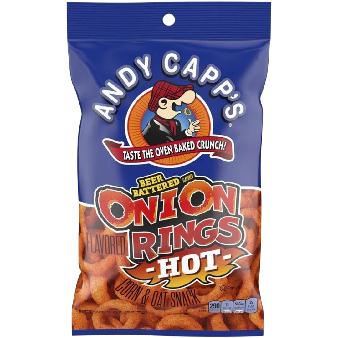Andy Capp's Hot Onion Rings - 2oz (56.7g) 3 Andy Capp's Hot Onion Rings - 2oz (56.7g)