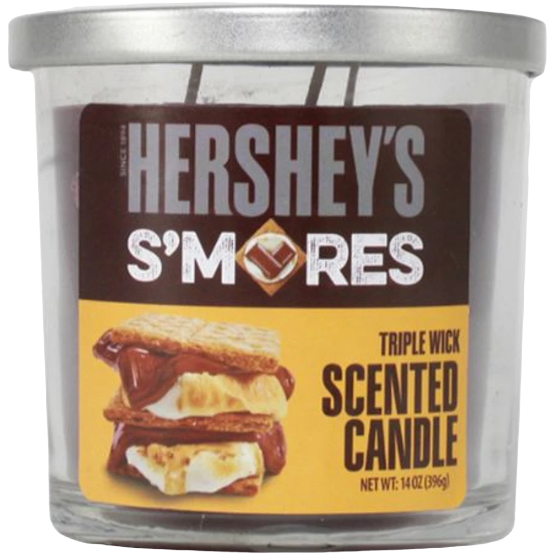 Hershey's S'mores Triple Wick Scented Candle - 14oz (396g) 3 Hershey's S'mores Triple Wick Scented Candle - 14oz (396g)