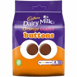Cadbury Dairy Milk Orange Giant Buttons Bag - 3.3oz (95g)
