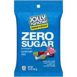 Jolly Rancher Zero Sugar Hard Candy Assorted Fruit Flavours Peg Bag - 3.6oz (102g)