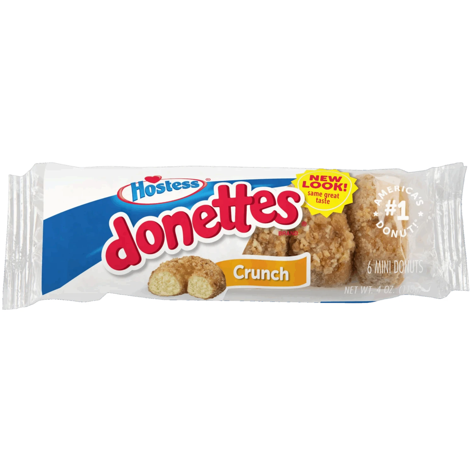 Hostess Crunch Donettes 6 Pack - 4oz (113g) 3 Hostess Crunch Donettes 6 Pack - 4oz (113g)