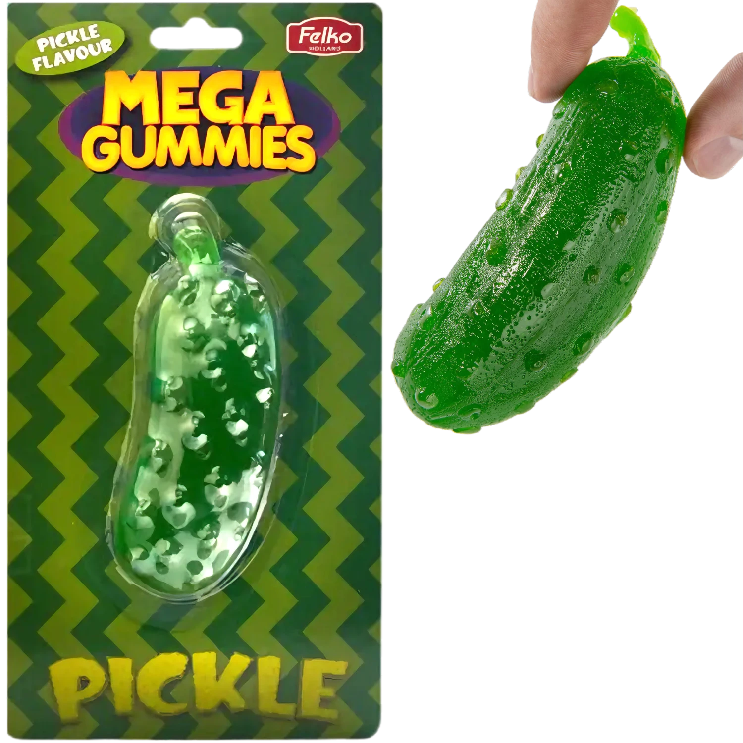 Mega Gummies Giant Pickle - 4.23oz (120g) 3 Mega Gummies Giant Pickle - 4.23oz (120g)