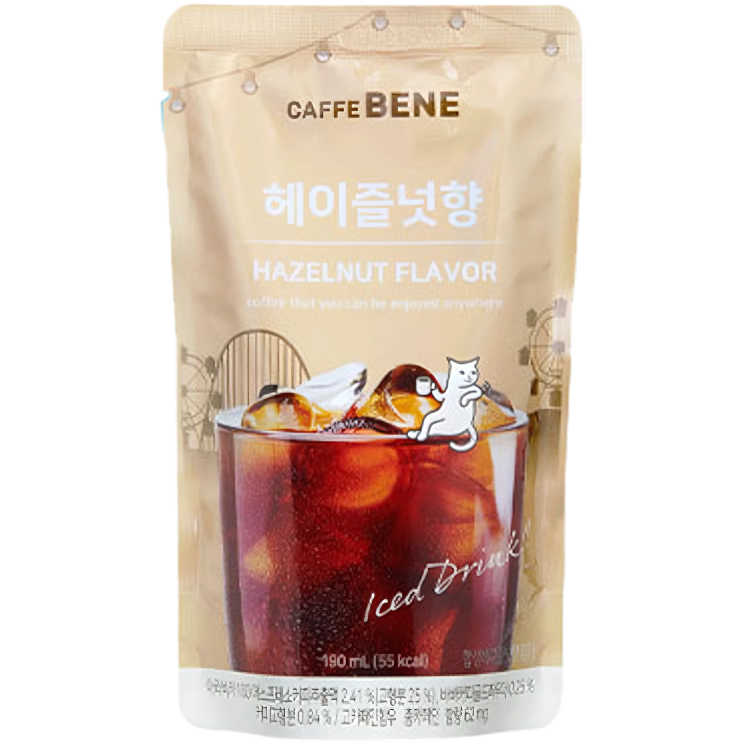 Caffe Bene Iced Hazelnut Coffee - 6.4fl.oz (190ml) 3 Caffe Bene Iced Hazelnut Coffee - 6.4fl.oz (190ml)