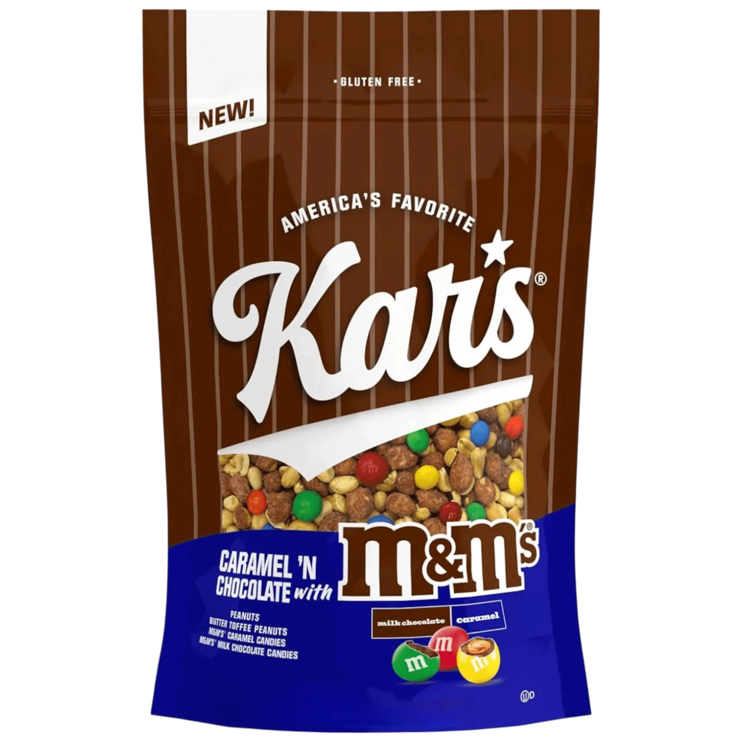 Kar's Trail Mix Chocolate N Caramel With M&M's Peg Bag - 5oz (142g) 3 Kar's Trail Mix Chocolate N Caramel With M&M's Peg Bag - 5oz (142g)