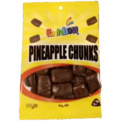 Rainbow Pineapple Chunks Peg Bag (New Zealand) - 3.35oz (95g)