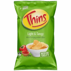 Thins Light & Tangy Potato Crisps Grab Bag (Australia) - 1.6oz (45g)