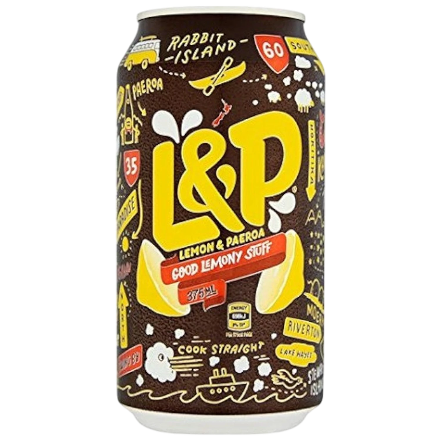 L&P Lemon Flavoured Soda (New Zealand) - 11.16fl.oz (330ml) 3 L&P Lemon Flavoured Soda (New Zealand) - 11.16fl.oz (330ml)