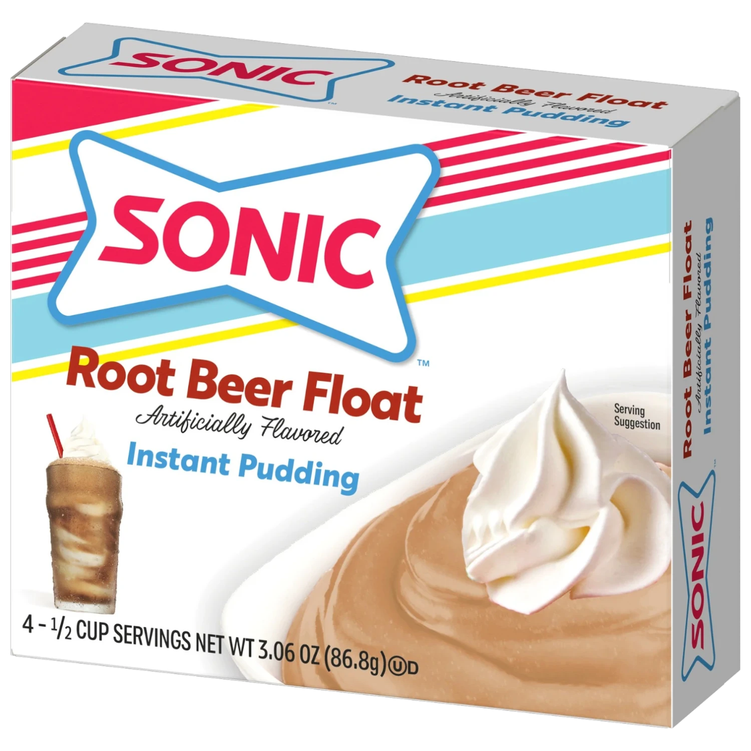 Sonic Root Beer Float Instant Pudding - 3.06oz (86.8g) 3 Sonic Root Beer Float Instant Pudding - 3.06oz (86.8g)