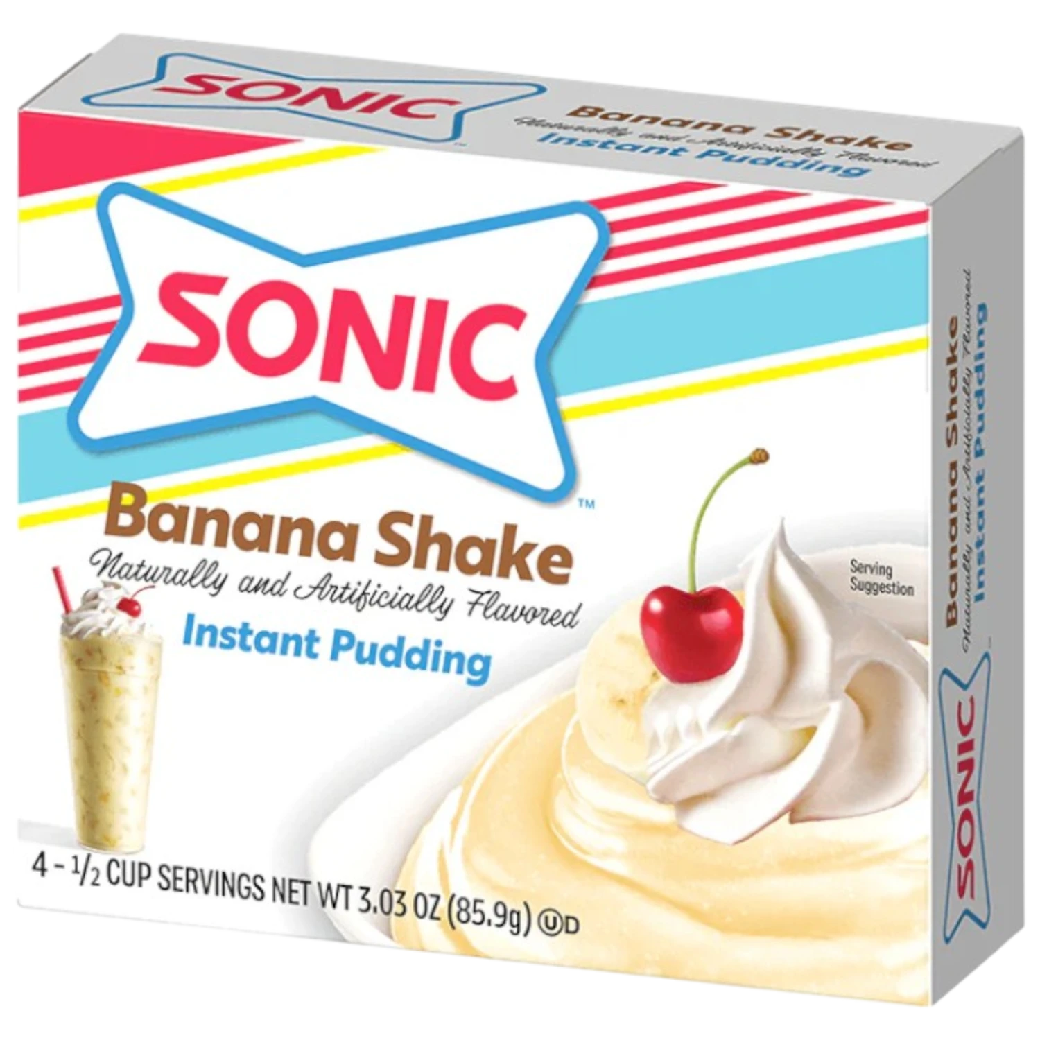 Sonic Banana Shake Instant Pudding - 3.03oz (85.9g) 3 Sonic Banana Shake Instant Pudding - 3.03oz (85.9g)