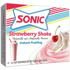 Sonic Strawberry Shake Instant Pudding - 3.03oz (85.9g)