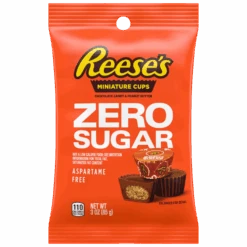 Reese's Zero Sugar Peanut Butter Cup Miniatures Peg Bag - 3oz (85g)