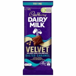 Cadbury Dairy Milk Velvet Salted Caramel Chocolate Block (Australia) - 5.29oz (150g)