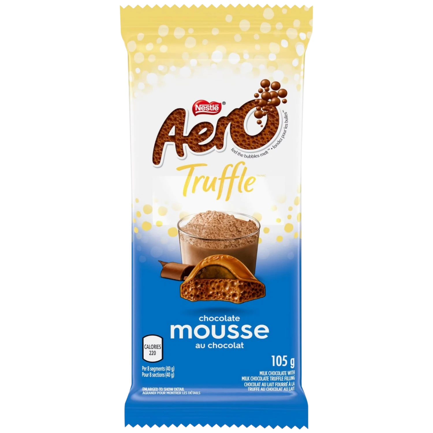 Aero Truffle Chocolate Mousse Chocolate Block (Canada) - 3.70oz (105g) 3 Aero Truffle Chocolate Mousse Chocolate Block (Canada) - 3.70oz (105g)