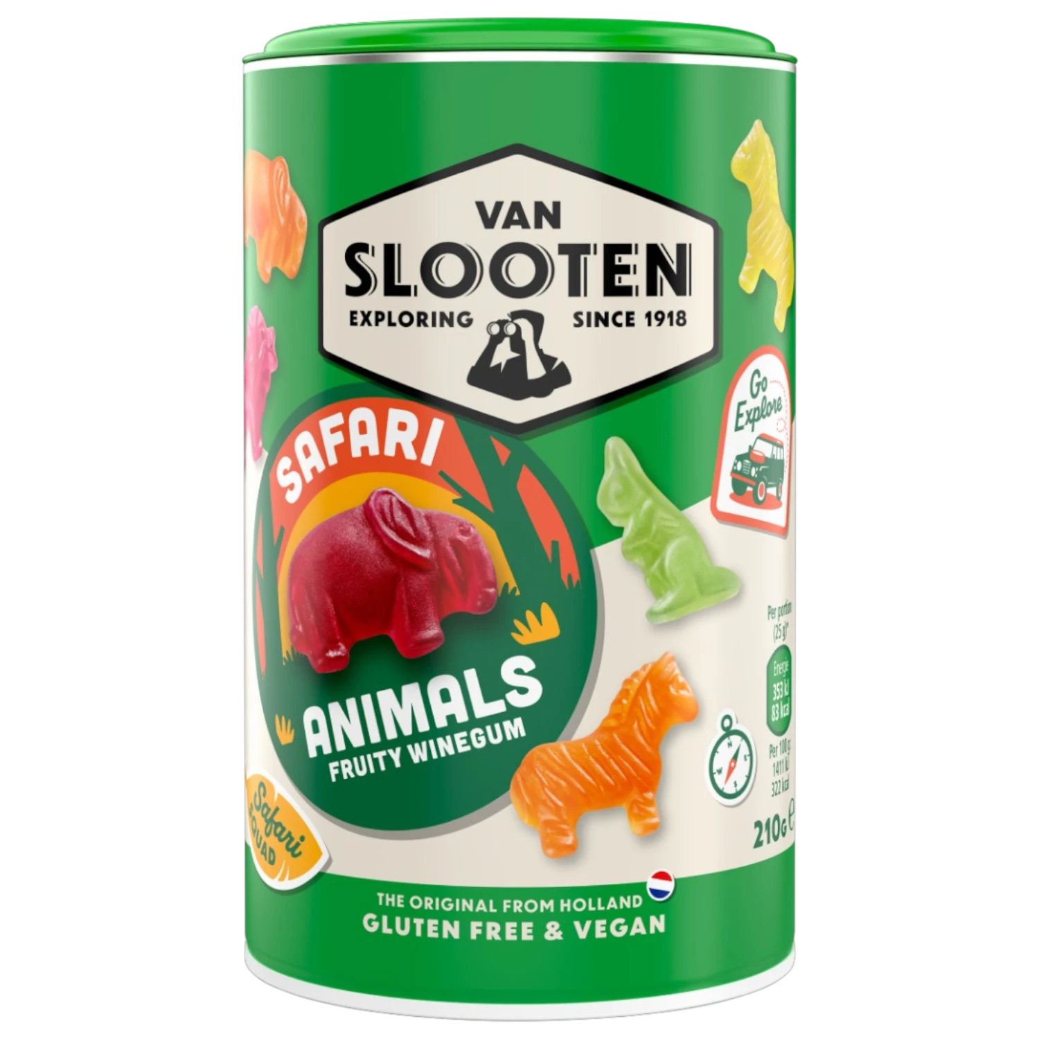 Haribo Van Slooten Safari Animals Fruit Gummies - 7.41oz (210g) 3 Haribo Van Slooten Safari Animals Fruit Gummies - 7.41oz (210g)