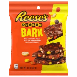 Reese's Bark With Reese's Pieces & Peanuts Peg Bag - 3.1oz (87g)