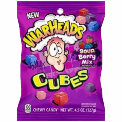 Warheads Sour Berry Mix Cubes Peg Bag - 4.5oz (127g)